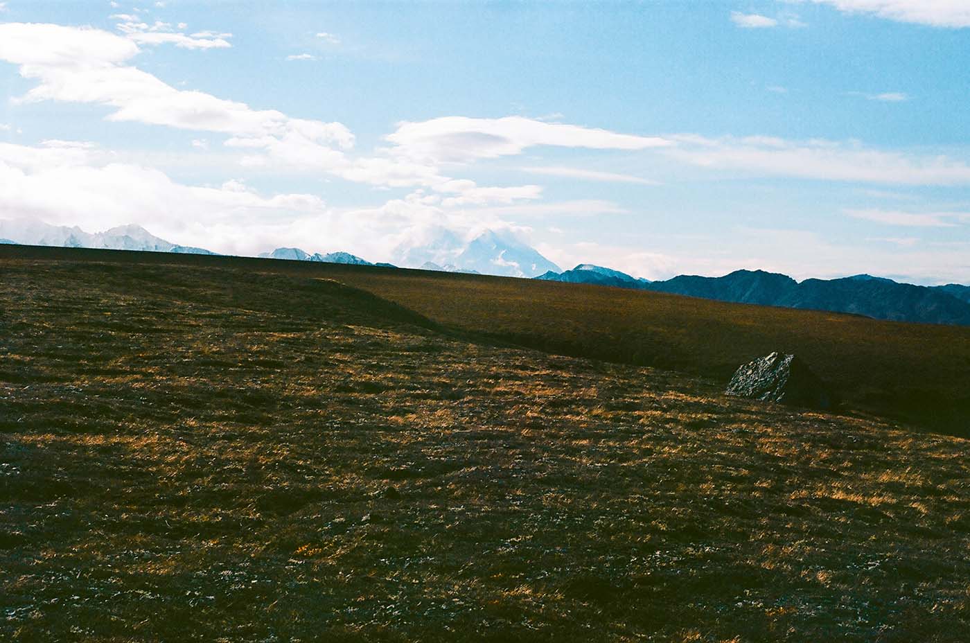 View of Denali from Sable Mountain, Autumn in Alaska