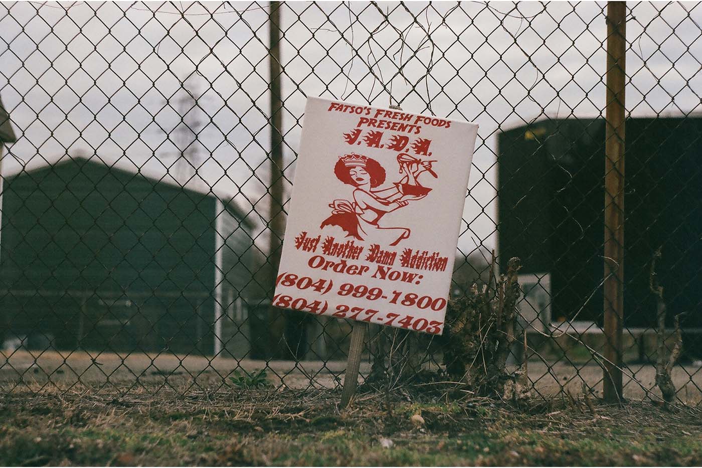 Banner for fast food with funny name